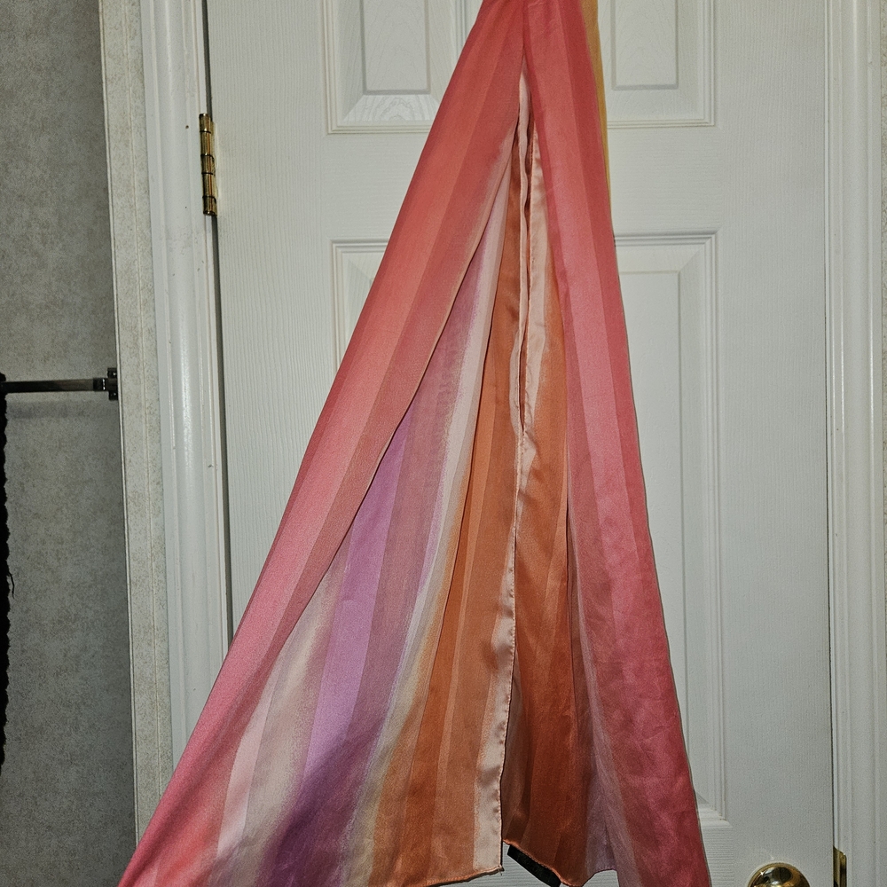 Pink and Orange Gradient Scarf